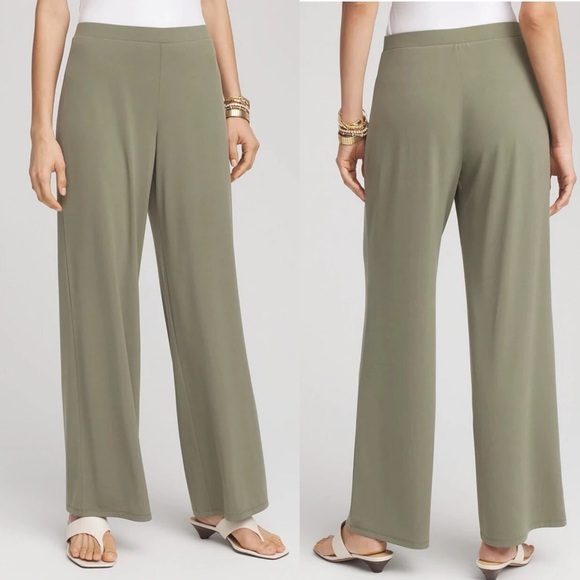 Chico's Pants - NWT Chicos olive green wide leg pant ❤️